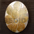 oval MOP  w/ Shell Pendant