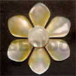 flower MOP w/ hammershell Shell Pendant