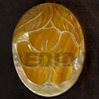 oval MOP w/ skin Shell Pendant