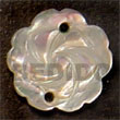 flower hammershell 30mm pendants Shell Pendant