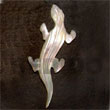 natural jewelry natural fashion lizard carving MOP 45mm Shell Pendant Shell Pendant