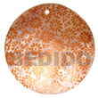 round 40mm hammershell w/ Hand Painted Pendant