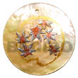 round 40mm mop w/ Hand Painted Pendant