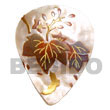 nverted teardrop 45mm hammershell Hand Painted Pendant