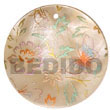 round 40mm hammershell w/ Hand Painted Pendant