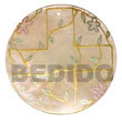 round 40mm hammershell w/ Hand Painted Pendant