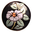 round 40mm black tab Hand Painted Pendant