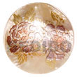 round 40mm hammershell w/ Hand Painted Pendant