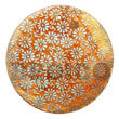 round 40mm orange hammershell Hand Painted Pendant