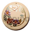 Natural round 50mm coco bleach Coco Pendant