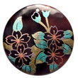 round 40mm blacktab w/ Hand Painted Pendant