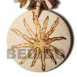 Natural coco pendant with star Coco Pendant