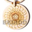 Natural coco pendant w/ flower Coco Pendant
