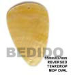 reversed teardrop MOP oval Shell Pendant
