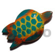 sea turtle handpainted wooden Fridge Magnets