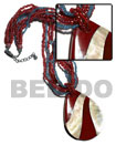 6 rows 2-3mm heishe glass beads, 2-3mm coco heishe w/ resin chip