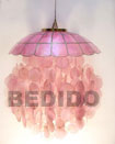 parisian old rose capiz Wind Chimes Chandeliers