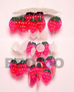 strawberry capiz shells wind Wind Chimes Chandeliers